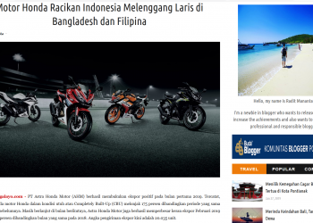 Motor Honda Racikan Indonesia Melenggang Laris di Bangladesh dan Filipina