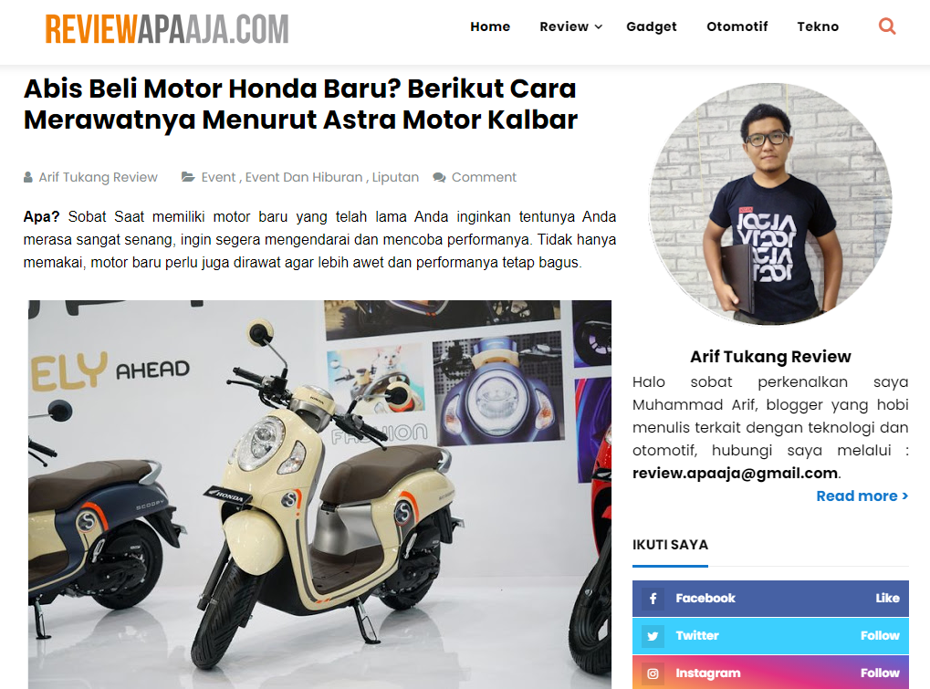 Abis Beli Motor Honda Baru? Berikut Cara Merawatnya Menurut Astra 