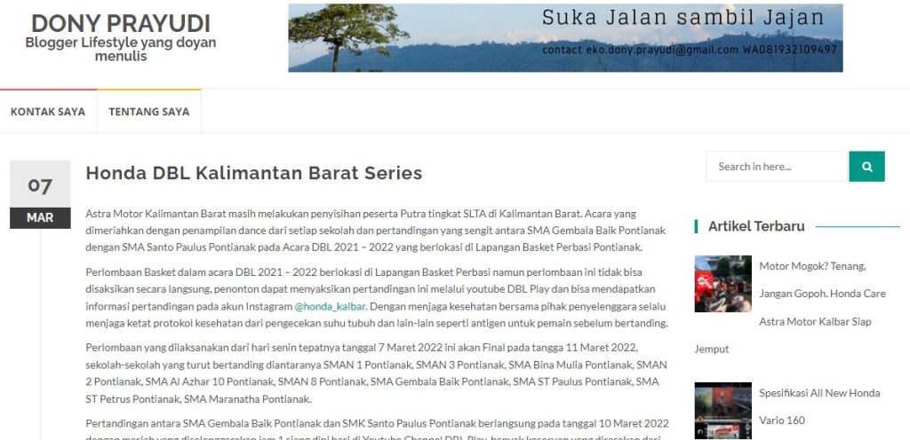 Honda DBL Kalimantan Barat Series
