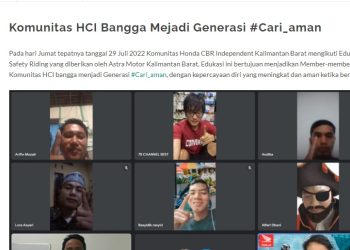 Komunitas HCI Bangga Mejadi Generasi #Cari_aman