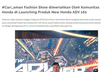 New Honda ADV160 Resmi Launching di Kalimantan Barat