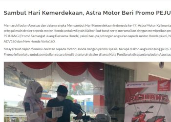 Sambut Hari Kemerdekaan, Astra Motor Beri Promo PEJUANG