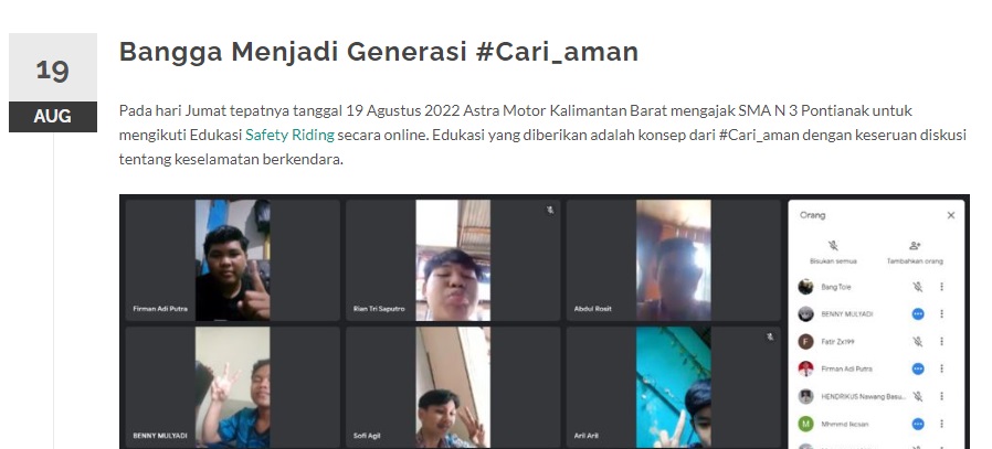 Bangga Menjadi Generasi #Cari_aman