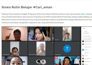 Siswa Rutin Belajar #Cari_aman