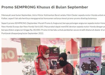 Promo SEMPRONG Khusus di Bulan September