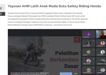 Yayasan AHM Latih Anak Muda Duta Safety Riding Honda