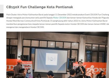 CB150X Fun Challenge Kota Pontianak