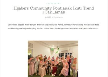 Hijabers Community Pontianak Ikuti Trend #Cari_aman