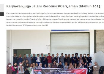 Karyawan juga Jalani Resolusi #Cari_aman ditahun 2023