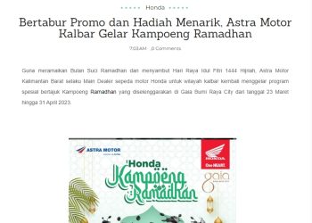 Bertabur Promo dan Hadiah Menarik, Astra Motor Kalbar Gelar Kampoeng Ramadhan