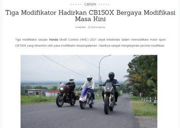 Tiga Modifikator Hadirkan CB150X Bergaya Modifikasi Masa Kini