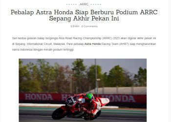 Pebalap Astra Honda Siap Berburu Podium ARRC Sepang Akhir Pekan Ini