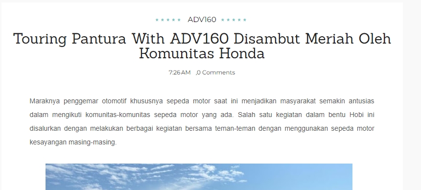 Touring Pantura With ADV160 Disambut Meriah Oleh Komunitas Honda