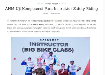 AHM Uji Kompetensi Para Instruktur Safety Riding