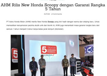 AHM Rilis New Honda Scoopy dengan Garansi Rangka 5 Tahun