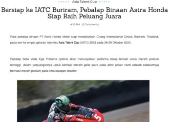 Bersiap ke IATC Buriram, Pebalap Binaan Astra Honda Siap Raih Peluang Juara