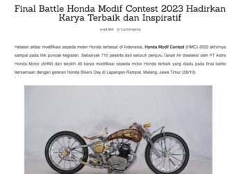 Final Battle Honda Modif Contest 2023 Hadirkan Karya Terbaik dan Inspiratif