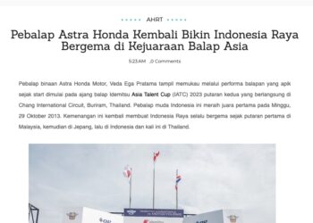 Pebalap Astra Honda Kembali Bikin Indonesia Raya Bergema di Kejuaraan Balap Asia