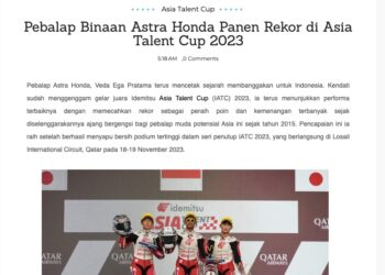 Pebalap Binaan Astra Honda Panen Rekor di Asia Talent Cup 2023