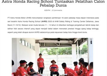 Astra Honda Racing School Tuntaskan Pelatihan Calon Pebalap Dunia