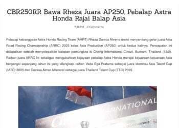 CBR250RR Bawa Rheza Juara AP250, Pebalap Astra Honda Rajai Balap Asia