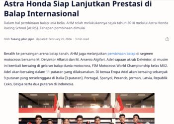 Astra Honda Siap Lanjutkan Prestasi di Balap Internasional