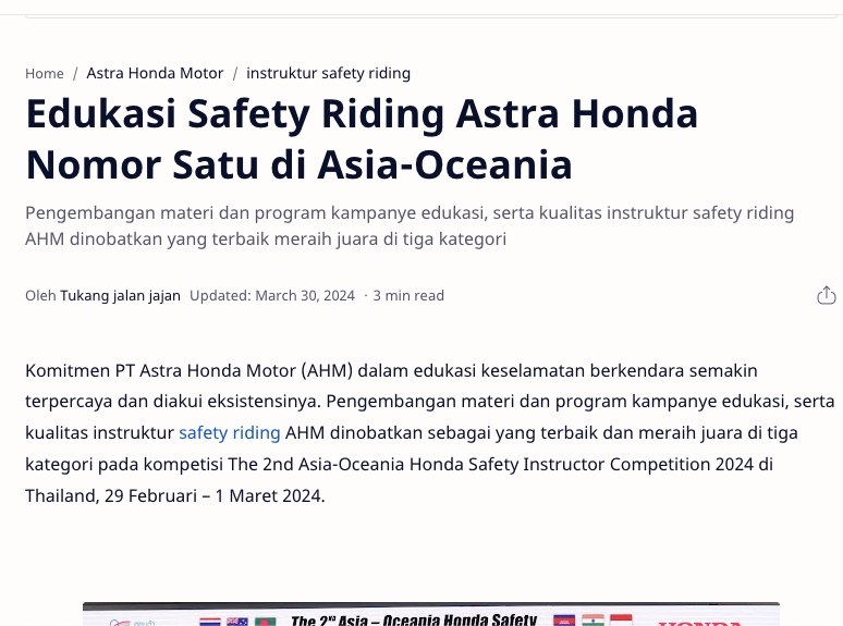 Pebalap Bertalenta Astra Honda Siap Banggakan Indonesia di ARRC Buriram