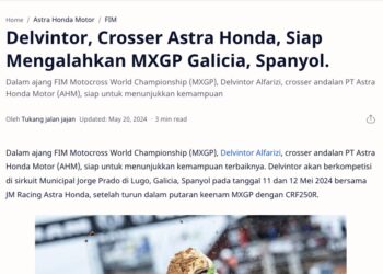 Delvintor, Crosser Astra Honda, Siap Mengalahkan MXGP Galicia, Spanyol.