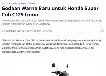 Godaan Warna Baru untuk Honda Super Cub C125 Iconic