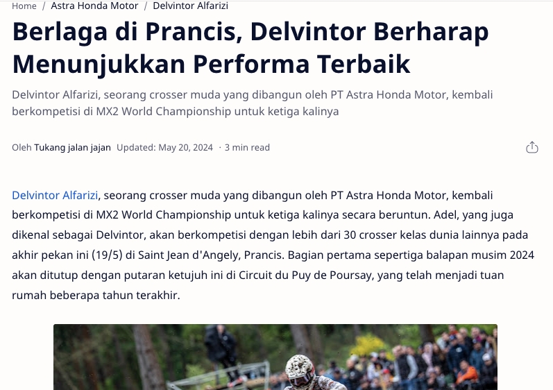 Berlaga di Prancis, Delvintor Berharap Menunjukkan Performa Terbaik