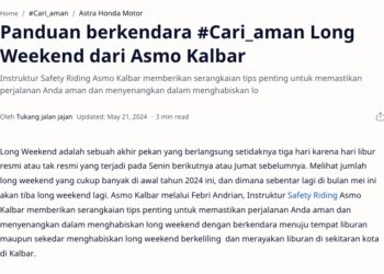 Panduan berkendara #Cari_aman Long Weekend dari Asmo Kalbar