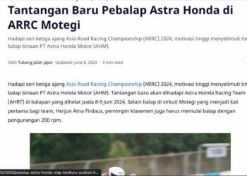 Tantangan Baru Pebalap Astra Honda di ARRC Motegi