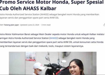 Promo Service Motor Honda, Super Spesial Cub Oleh AHASS Kalbar