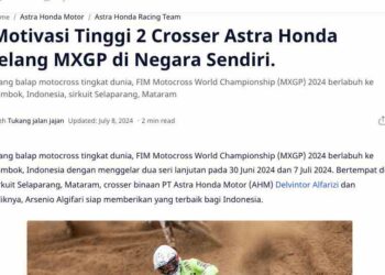 Motivasi Tinggi 2 Crosser Astra Honda Jelang MXGP di Negara Sendiri.