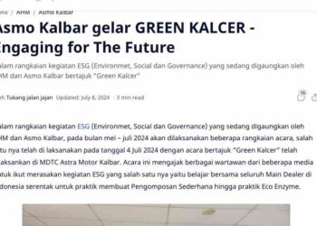 Asmo Kalbar gelar GREEN KALCER - Engaging for The Future