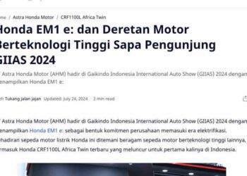 Honda EM1 e: dan Deretan Motor Berteknologi Tinggi Sapa Pengunjung GIIAS 2024