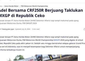 Adel Bersama CRF250R Berjuang Taklukan MXGP di Republik Ceko