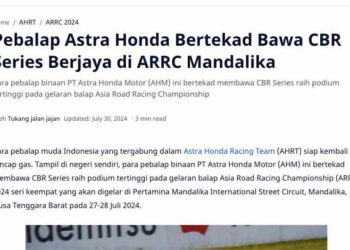 Pebalap Astra Honda Bertekad Bawa CBR Series Berjaya di ARRC Mandalika