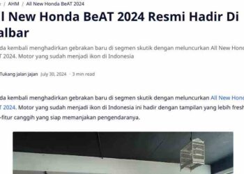 All New Honda BeAT 2024 Resmi Hadir Di Kalbar