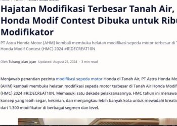 Hajatan Modifikasi Terbesar Tanah Air, Honda Modif Contest Dibuka untuk Ribuan Modifikator