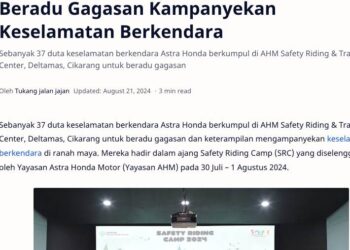 Beradu Gagasan Kampanyekan Keselamatan Berkendara