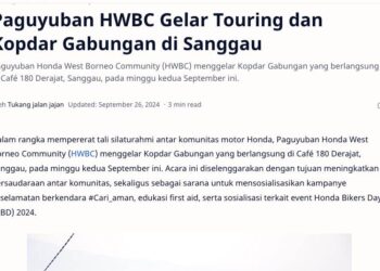 Paguyuban HWBC Gelar Touring dan Kopdar Gabungan di Sanggau