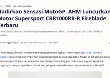 Hadirkan Sensasi MotoGP, AHM Luncurkan Motor Supersport CBR1000RR-R Fireblade Terbaru