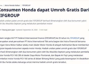 Konsumen Honda dapat Umroh Gratis Dari FIFGROUP