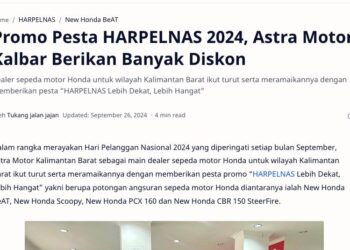 Promo Pesta HARPELNAS 2024, Astra Motor Kalbar Berikan Banyak Diskon