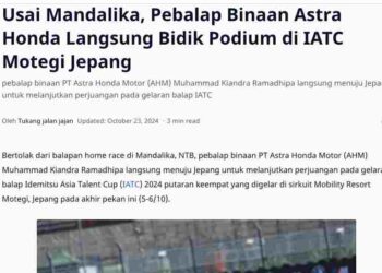 Usai Mandalika, Pebalap Binaan Astra Honda Langsung Bidik Podium di IATC Motegi Jepang