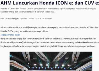 AHM Luncurkan Honda ICON e: dan CUV e: