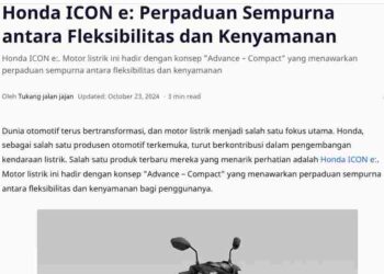 Honda ICON e: Perpaduan Sempurna antara Fleksibilitas dan Kenyamanan