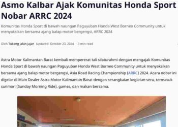 Asmo Kalbar Ajak Komunitas Honda Sport Nobar ARRC 2024