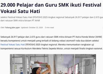 29.000 Pelajar dan Guru SMK ikuti Festival Vokasi Satu Hati